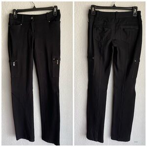 White House Black Market Black Straight Leg Cargo Pants